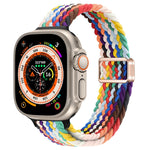 纖細磁扣尼龍編織錶帶，適用於 Apple Watch Series 9 41mm，適用於 Apple Watch Ultra 49mm