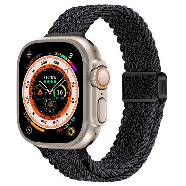 纖細磁扣尼龍編織錶帶，適用於 Apple Watch Series 9 41mm，適用於 Apple Watch Ultra 49mm