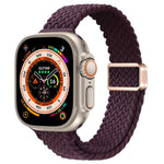 纖細磁扣尼龍編織錶帶，適用於 Apple Watch Series 9 41mm，適用於 Apple Watch Ultra 49mm