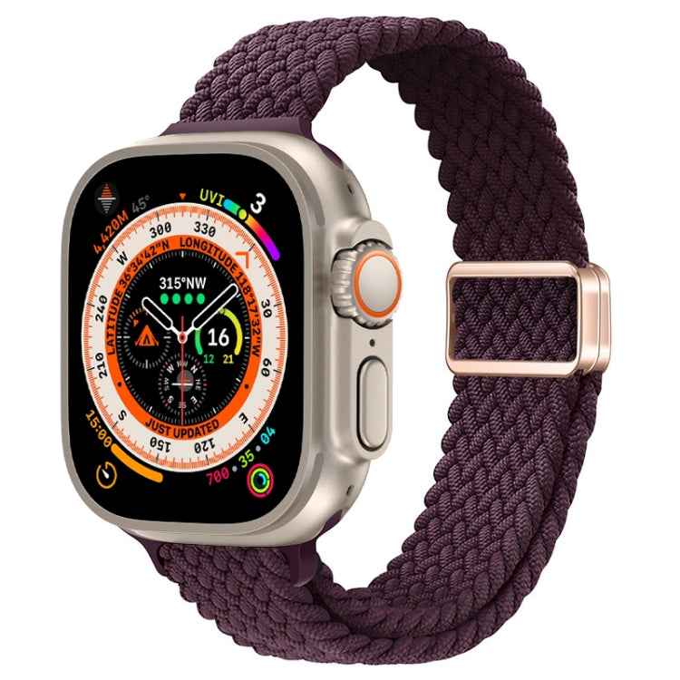 纖細磁扣尼龍編織錶帶，適用於 Apple Watch Series 9 41mm，適用於 Apple Watch Ultra 49mm