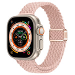 纖細磁扣尼龍編織錶帶，適用於 Apple Watch Series 9 41mm，適用於 Apple Watch Ultra 49mm