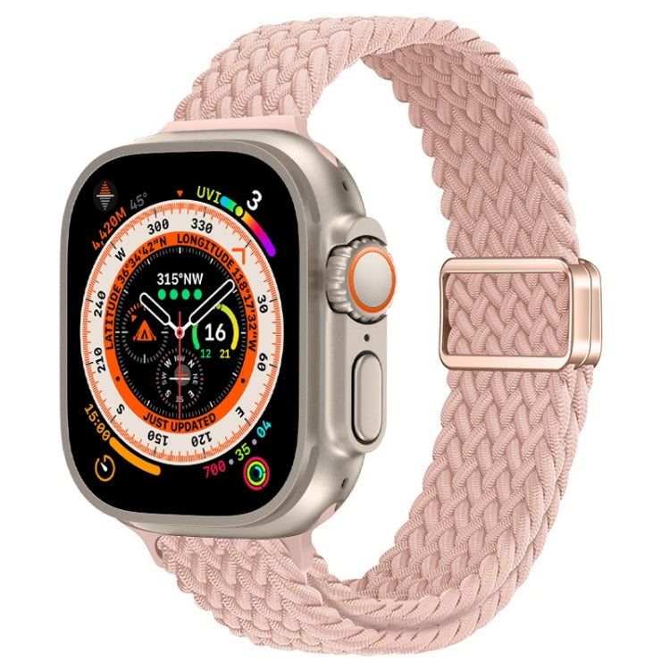 纖細磁扣尼龍編織錶帶，適用於 Apple Watch Series 9 41mm，適用於 Apple Watch Ultra 49mm