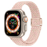 纖細磁扣尼龍編織錶帶，適用於 Apple Watch Series 9 41mm，適用於 Apple Watch Ultra 49mm