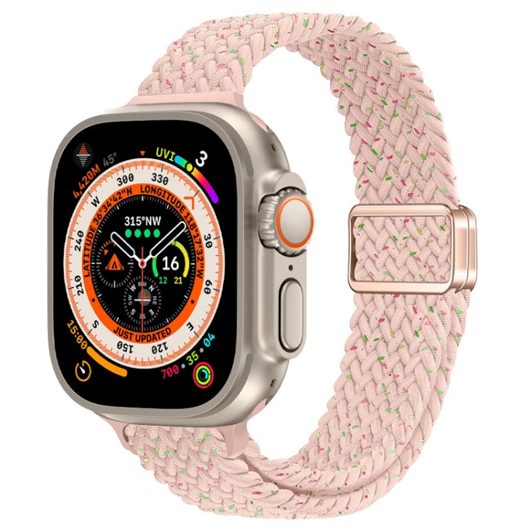 纖細磁扣尼龍編織錶帶，適用於 Apple Watch Series 9 41mm，適用於 Apple Watch Ultra 49mm