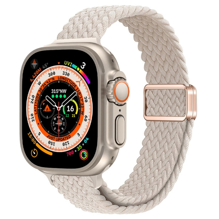 纖細磁扣尼龍編織錶帶，適用於 Apple Watch Series 9 41mm，適用於 Apple Watch Ultra 49mm