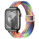纖細磁扣尼龍編織錶帶，適用於 Apple Watch Series 8 41mm，適用於 Apple Watch Series 8 45mm