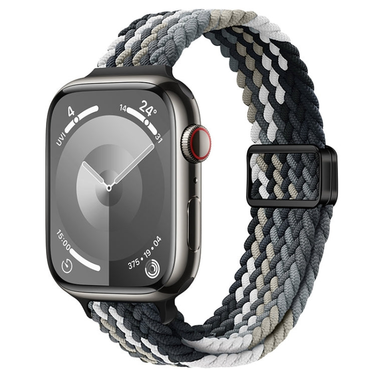 纖細磁扣尼龍編織錶帶，適用於 Apple Watch Series 8 41mm，適用於 Apple Watch Series 8 45mm