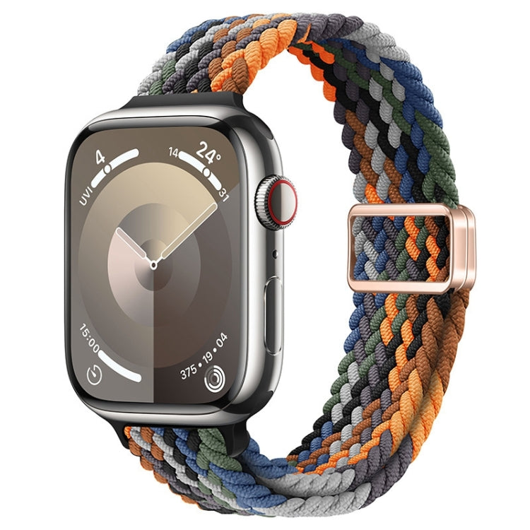 纖細磁扣尼龍編織錶帶，適用於 Apple Watch Series 8 41mm，適用於 Apple Watch Series 8 45mm
