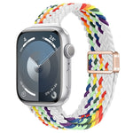纖細磁扣尼龍編織錶帶，適用於 Apple Watch Series 8 41mm，適用於 Apple Watch Series 8 45mm