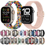 纖細磁扣尼龍編織錶帶，適用於 Apple Watch Series 9 41mm，適用於 Apple Watch Ultra 49mm