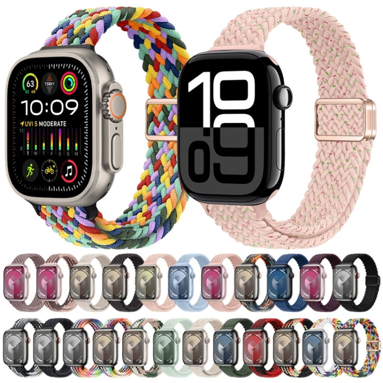 纖細磁扣尼龍編織錶帶，適用於 Apple Watch Series 8 41mm，適用於 Apple Watch Series 8 45mm