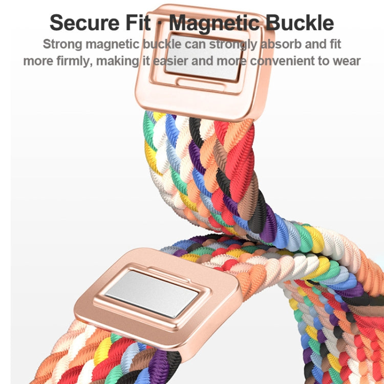 纖細磁扣尼龍編織錶帶，適用於 Apple Watch Series 9 41mm，適用於 Apple Watch Ultra 49mm