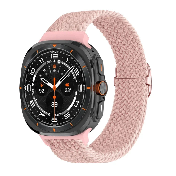 滑動扣尼龍編織錶帶，適用於三星 Galaxy Watch Ultra 47mm / Ultra 2025