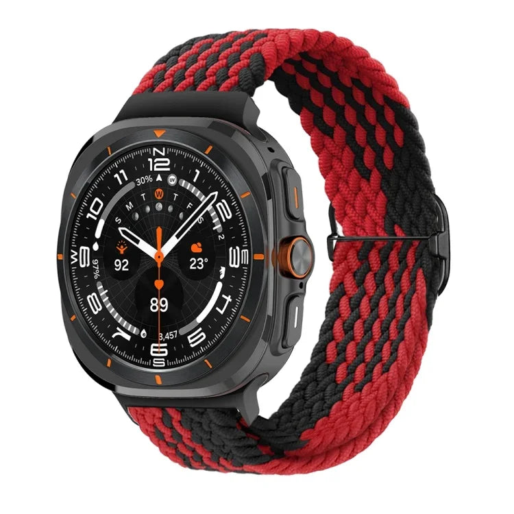 滑動扣尼龍編織錶帶，適用於三星 Galaxy Watch Ultra 47mm / Ultra 2025