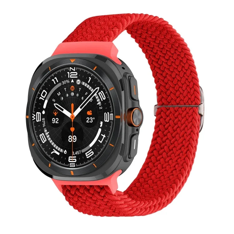 滑動扣尼龍編織錶帶，適用於三星 Galaxy Watch Ultra 47mm / Ultra 2025