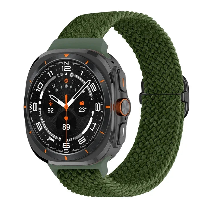 滑動扣尼龍編織錶帶，適用於三星 Galaxy Watch Ultra 47mm / Ultra 2025