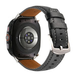純真皮素面錶帶，適用於三星 Galaxy Watch Ultra 47mm / Ultra 2025