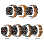 純真皮素面錶帶，適用於三星 Galaxy Watch Ultra 47mm / Ultra 2025