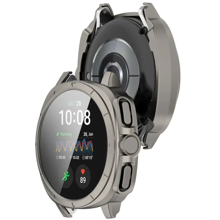 PC + 強化玻璃一體成型錶殼，適用於三星 Galaxy Watch 7 44mm