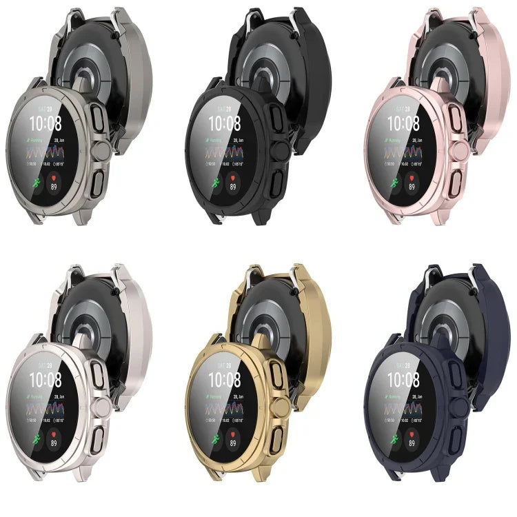 PC + 強化玻璃一體成型錶殼，適用於三星 Galaxy Watch 7 44mm