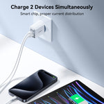 JOYROOM JR-TCF15 30W USB+USB-C / Type-C 快充器，歐規插頭，英規插頭