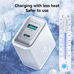 JOYROOM JR-TCF15 30W USB+USB-C / Type-C 快充器，歐規插頭，英規插頭