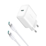 JOYROOM JR-TCF24 30W USB-C / Type-C 快速充電器含線組，EU 插頭