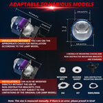 T04 Pair 3 inch Car Bifocal Matrix Light Source LED Lens Headlight, Left-hand Drive, T04