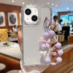 TPU + PC + 閃粉亮片全包覆手機殼附手環，適用於 iPhone 14 Pro、iPhone 14 Pro Max、iPhone 6 / 7 / 8 / SE 2020、iPhone 13 Pro Max、iPhone 13 Pro、iPhone 13、iPhone 12 / 12 Pro、iPhone 12 Pro Max