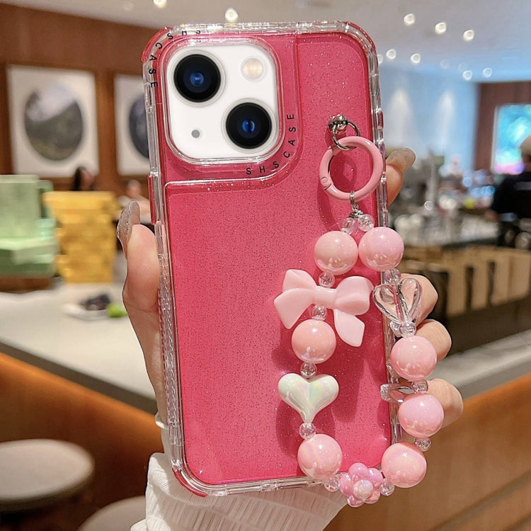 TPU + PC + 閃粉亮片全包覆手機殼附手環，適用於 iPhone 14 Pro、iPhone 14 Pro Max、iPhone 6 / 7 / 8 / SE 2020、iPhone 13 Pro Max、iPhone 13 Pro、iPhone 13、iPhone 12 / 12 Pro、iPhone 12 Pro Max