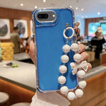 TPU + PC + 閃粉亮片全包覆手機殼附手環，適用於 iPhone XR、iPhone XS Max、iPhone 6 Plus / 7 Plus / 8 Plus