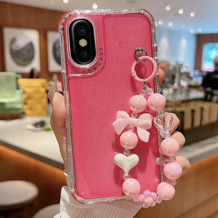 TPU + PC + 閃粉亮片全包覆手機殼附手環，適用於 iPhone 14 Pro、iPhone 14 Pro Max、iPhone 6 / 7 / 8 / SE 2020、iPhone 13 Pro Max、iPhone 13 Pro、iPhone 13、iPhone 12 / 12 Pro、iPhone 12 Pro Max