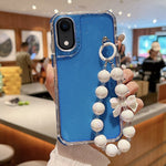 TPU + PC + 閃粉亮片全包覆手機殼附手環，適用於 iPhone XR、iPhone XS Max、iPhone 6 Plus / 7 Plus / 8 Plus