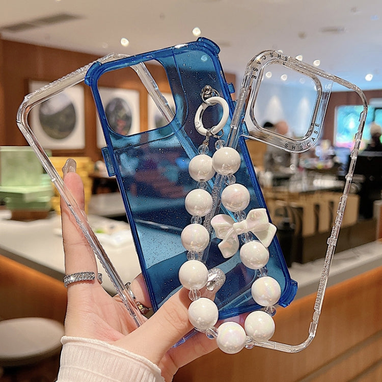 TPU + PC + 閃粉亮片全包覆手機殼附手環，適用於 iPhone XR、iPhone XS Max、iPhone 6 Plus / 7 Plus / 8 Plus