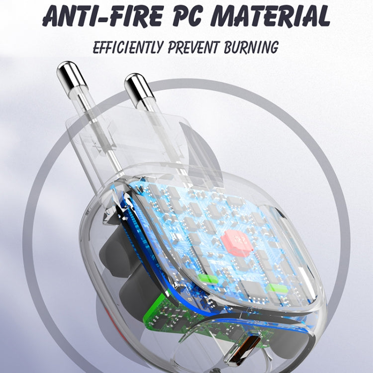 LDNIO A1206C PD27W USB-C / Type-C 快充器，附 1米 8 Pin 線，歐規插頭