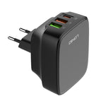 LDNIO Q334 32W Type-C + 雙 USB 埠充電器，附 1米 Micro USB 數據線，歐規插頭