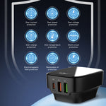 LDNIO Q334 32W Type-C + 雙 USB 埠充電器，附 1米 Micro USB 數據線，歐規插頭