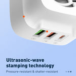LDNIO Q334 32W Type-C + 雙 USB 埠充電器，附 1米 Micro USB 數據線，歐規插頭