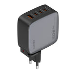 LDNIO Q408 100W GaN USB+3 USB-C / Type-C 介面充電器，附 1 米 100W USB-C / Type-C 對 USB-C / Type-C 數據線，歐規插頭，英規插頭，美規插頭