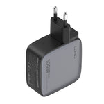 LDNIO Q408 100W GaN USB+3 USB-C / Type-C 介面充電器，附 1 米 100W USB-C / Type-C 對 USB-C / Type-C 數據線，歐規插頭，英規插頭，美規插頭