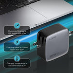 LDNIO Q408 100W GaN USB+3 USB-C / Type-C 介面充電器，附 1 米 100W USB-C / Type-C 對 USB-C / Type-C 數據線，歐規插頭，英規插頭，美規插頭