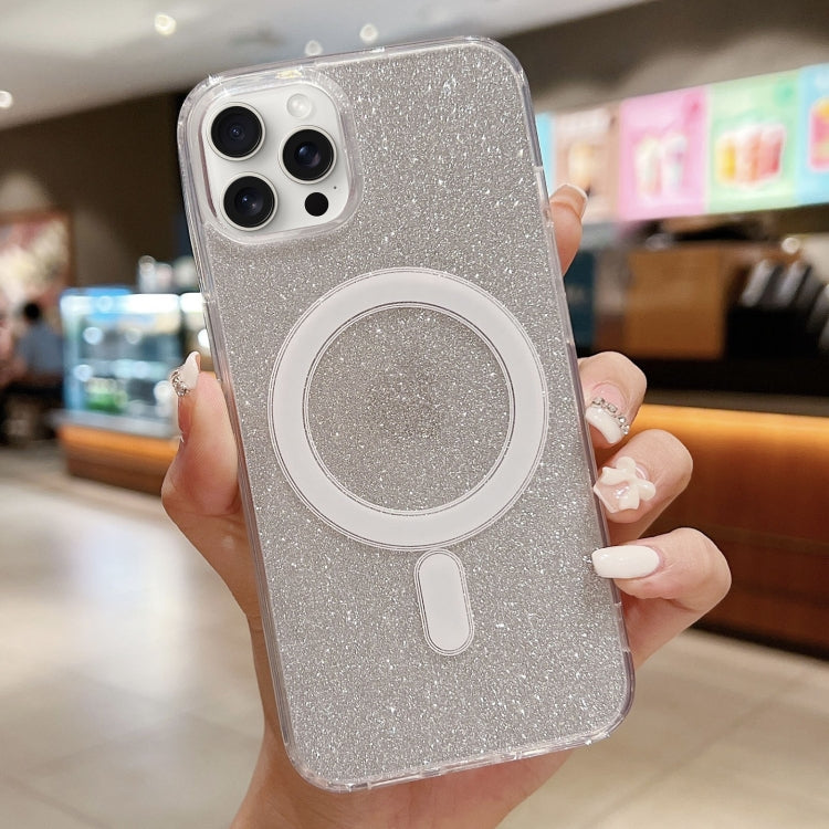Acrylic Transparent Glitter MagSafe Phone Case, For iPhone 15 Pro Max, For iPhone 15 Pro, For iPhone 15 Plus, For iPhone 15, For iPhone 14 Plus, For iPhone 14, For iPhone 14 Pro, For iPhone 14 Pro Max, For iPhone 13 Pro Max
