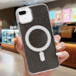 壓克力透明閃粉 MagSafe 手機殼，適用於 iPhone XS Max、iPhone 8 Plus / 7 Plus