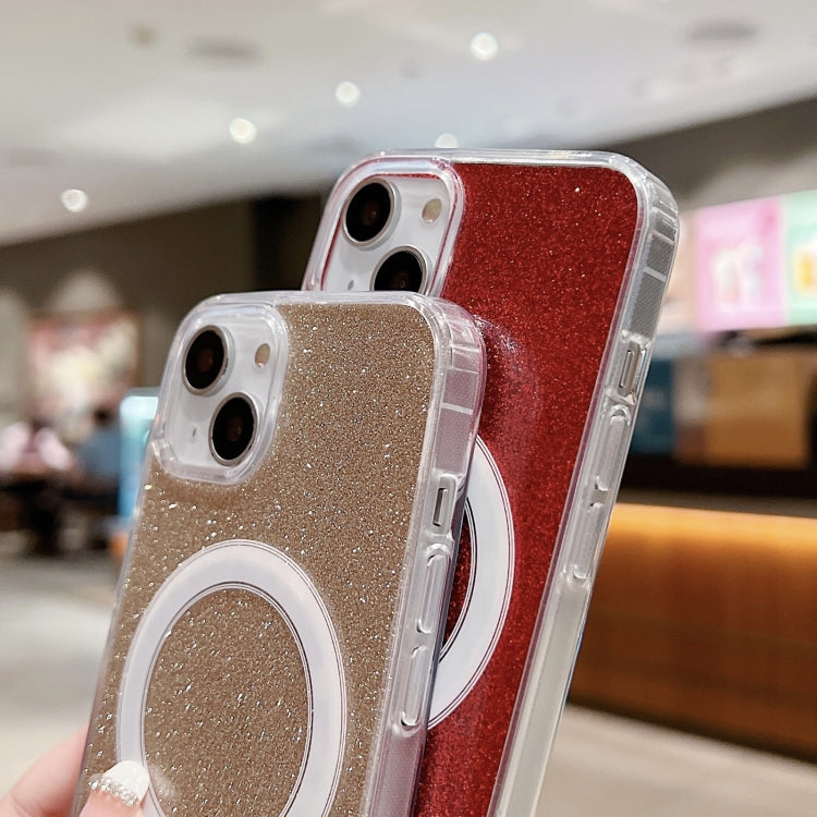 壓克力透明閃粉 MagSafe 手機殼，適用於 iPhone XS Max、iPhone 8 Plus / 7 Plus
