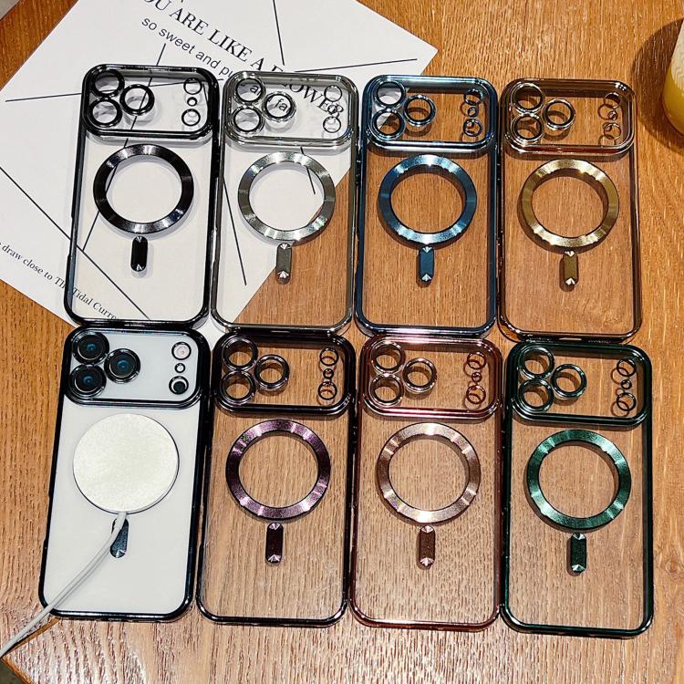 電鍍 MagSafe 手機殼，適用於 iPhone 16 Pro、iPhone 16 Plus、iPhone 16、iPhone 15 Pro Max、iPhone 15 Pro、iPhone 15 Plus