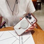 電鍍 MagSafe 手機殼，適用於 iPhone 15，iPhone 14 Plus，iPhone 14，iPhone 14 Pro，iPhone 14 Pro Max，iPhone 13 Pro Max