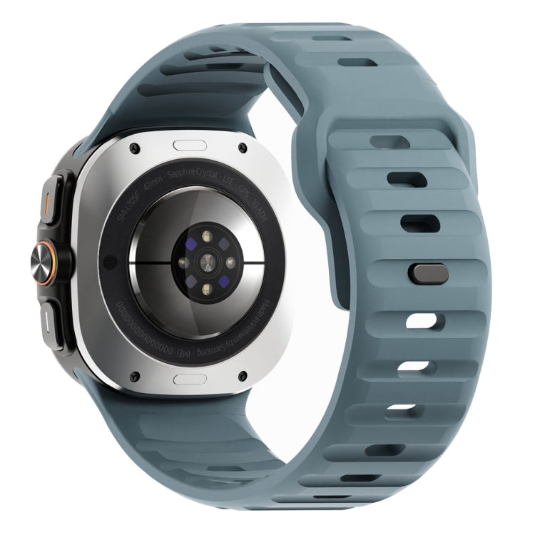 波浪紋反扣矽膠錶帶，適用於 Samsung Galaxy Watch Ultra 47mm / Ultra 2025
