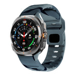 波浪紋反扣矽膠錶帶，適用於 Samsung Galaxy Watch Ultra 47mm / Ultra 2025
