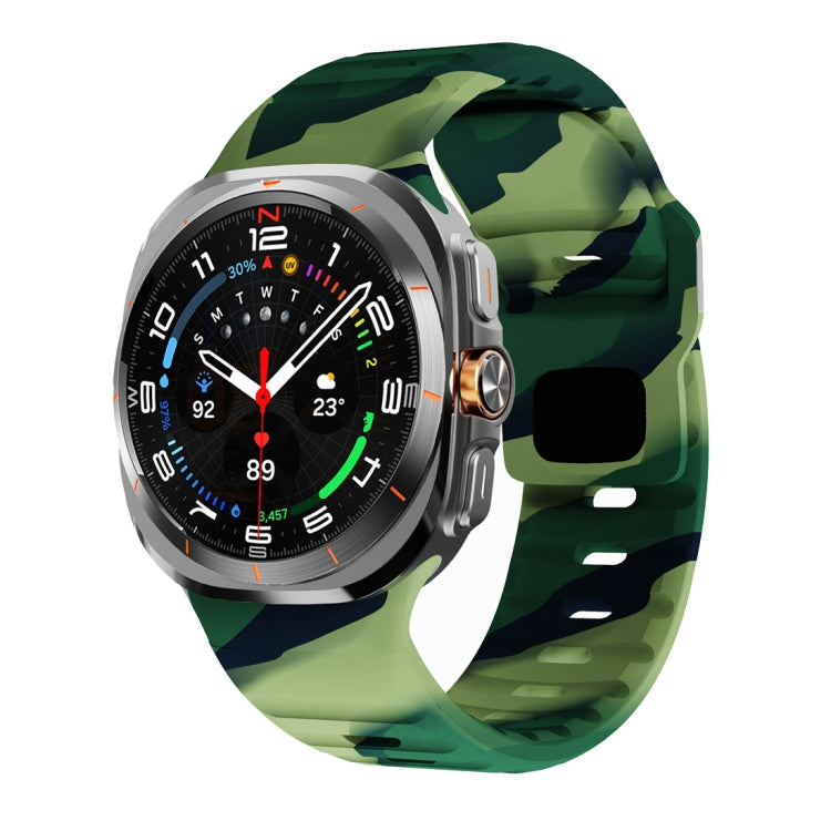 波浪紋反扣矽膠錶帶，適用於 Samsung Galaxy Watch Ultra 47mm / Ultra 2025