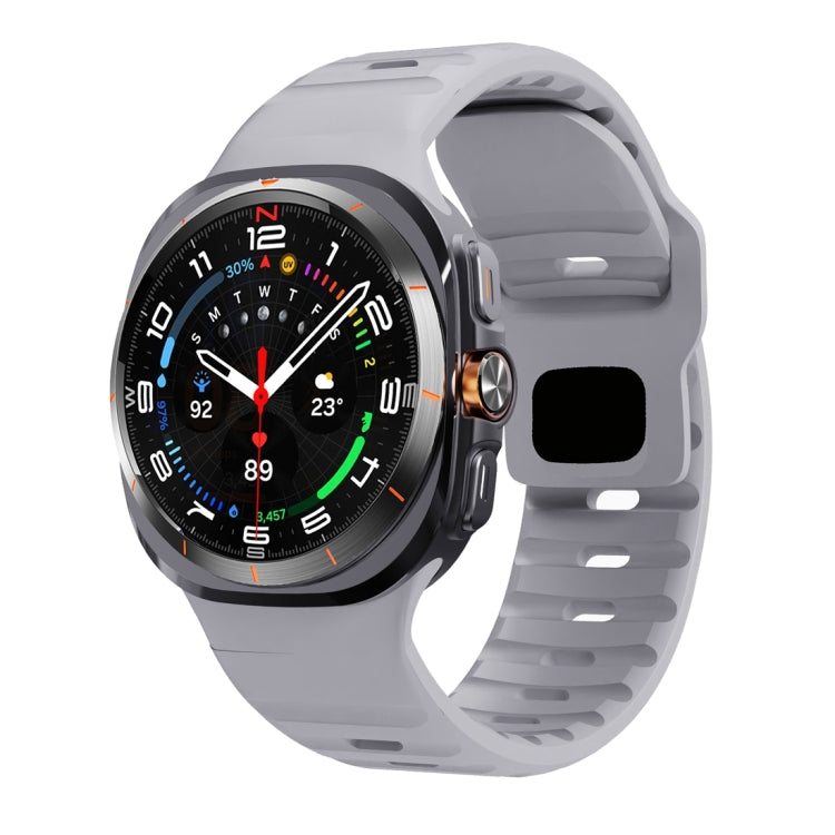 波浪紋反扣矽膠錶帶，適用於 Samsung Galaxy Watch Ultra 47mm / Ultra 2025